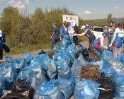 Впервые в городе Назарово провели экологическую акцию «День реки Чулым»