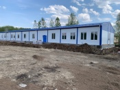 В посёлке Преображенский Назаровского района продолжается строительство модульной амбулатории