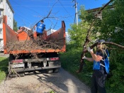 Волонтёры «Единой России» устранили многолетнюю свалку из спиленных деревьев