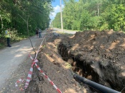 Подрядная организация приступила к замене водопроводных труб между посёлками Бор и Строителей