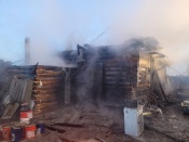 Третий пожар за неделю произошёл в Назаровском районе