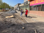 Благоустройство на улице Карла Маркса идёт с опережением сроков, уверяет подрядчик