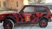 Маскировочные сети, новогодние подарки и автомобиль. Из города Назарово отправили очередную партию посылок для солдат